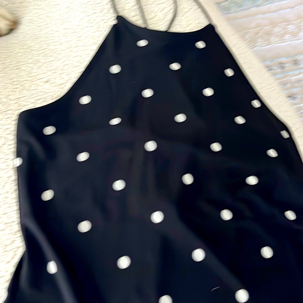 Black with white Polka Dots Dress